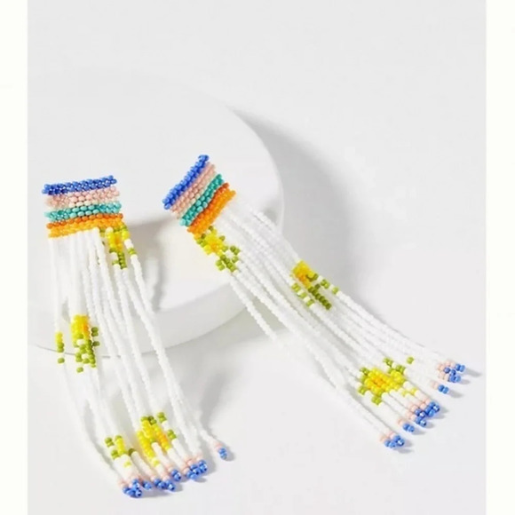 Anthropologie Jewelry - Anthropologie Casa Clara Beaded Drop Earrings